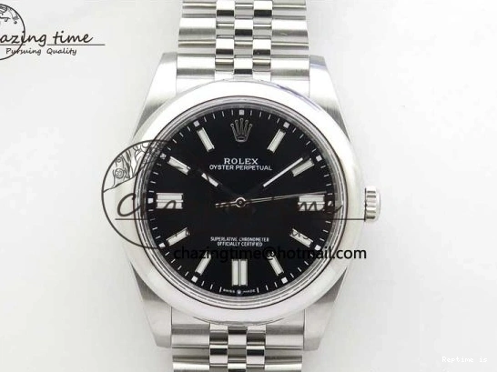 1228 Oyster Perpetual 41mm 124300 BP Maker Best Edition Black Dial on SS Jubilee Bracelet A Reliable 2644